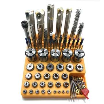 220x205x58mm Plastic Drill Bit Collet Chuck Milling Cutter Storage Box Tool Accessories Storage CNC