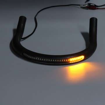 227mm Racer Frame Hoop Tracker End Upswept Seat Loop Large & LED Turn Brake Lights