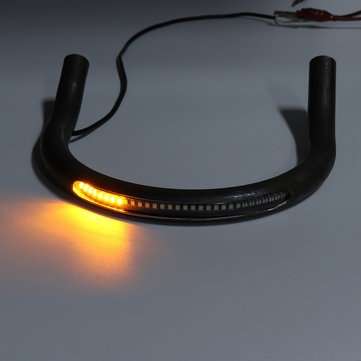 227mm Racer Frame Hoop Tracker End Upswept Seat Loop Large & LED Turn Brake Lights