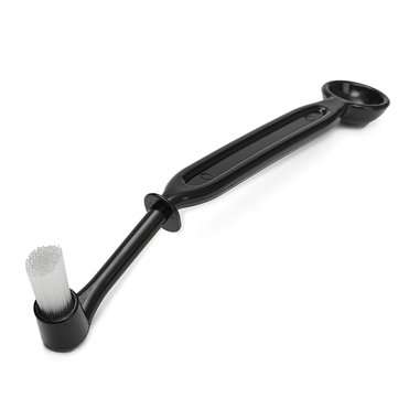 22cm Coffee Machine Brush and Spoon Coffee Espresso Machine Group Head Nylon Cleaning Brushes