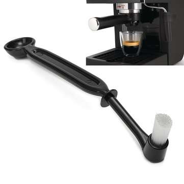 22cm Coffee Machine Brush and Spoon Coffee Espresso Machine Group Head Nylon Cleaning Brushes