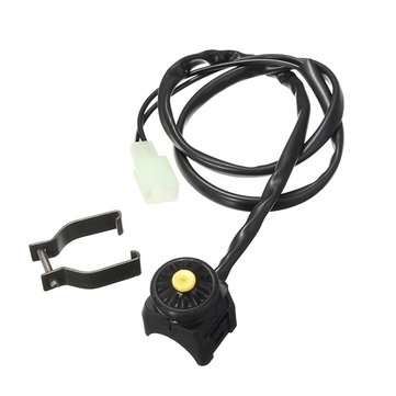 22mm Ignition Red Black Dot Switch For Motorcycle ATV SUV (COLOR.: YELLOW)