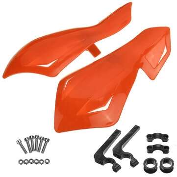 22mm Motorcycle Hand Guard Handguard Protector Universal (COLOR: ORANGE)