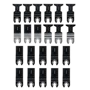 22pcs Universal Multi-tool Mix Oscillating Saw Blade Cutters Quick Release Saw Cutters for Soft Meta