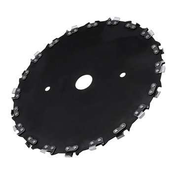 230mm Brushcutter Blade Replacement Brushcutter Saw Blade with Chain for Trimmer Lawnmover