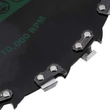 230mm Brushcutter Blade Replacement Brushcutter Saw Blade with Chain for Trimmer Lawnmover