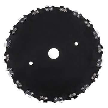 230mm Brushcutter Blade Replacement Brushcutter Saw Blade with Chain for Trimmer Lawnmover