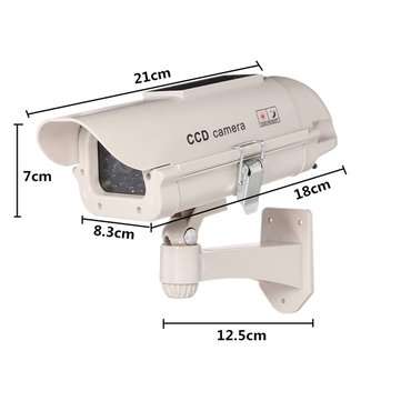 2300 Solar Power Dummy Decoy Fake Security Simulation Camera Surveillance Blinking LED