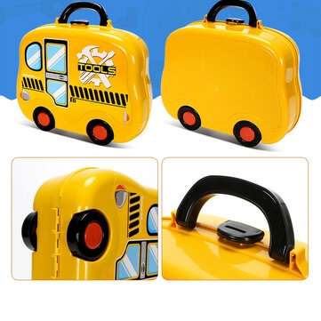 23PCS Children`s Maintenance Tools Kit Set Repair Tool Suitcase Kids` Educational Repair Toys Gift