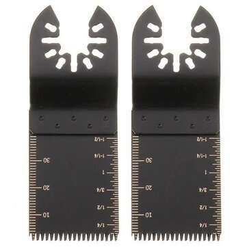 23Pcs Oscillating Saw Blade Multi Tool Quick Release Saw Blades Kit for Metal Wood Plastic Cutting O