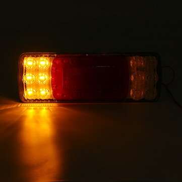 24 +6LED 12-24V Rear Tail Light Stop Brake Light Turn Signal Indicator