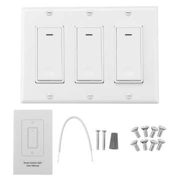 2-4 Gang Smart WiFi Wall Light Fan Switch Modern Panel For Amazon Alexa Google Home  (TYPE: B)