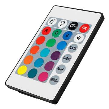 24 Key Mini IR Remote Controller For 3528 5050 RGB LED Strip Light DC 12V