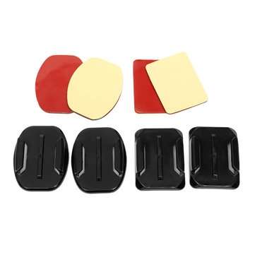 24 pcs Helmet Accessories Flat Curved Adhesive Pad Mount For Gopro Hero 3 3+ 4 5