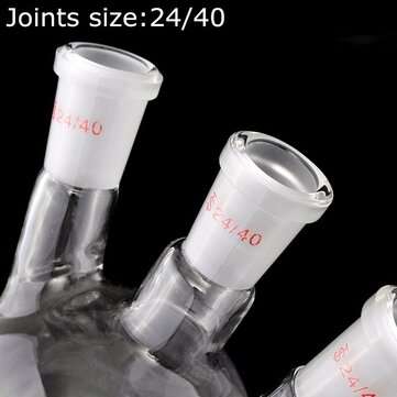 24/40 500ml 3 Neck Round Bottom Flask Bottle Lab Glassware Borosilicate