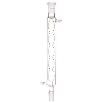 24/40 200mm Glass Allihn Condenser Chemistry Lab Experiment Test With Spherical Inner Tube Straight