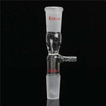 24/40 Glass Vacuum Take Off Adapter Lab Straight Tube Gas Inlet Adapter