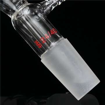 24/40 Glass Vacuum Take Off Adapter Lab Straight Tube Gas Inlet Adapter