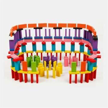 240 pcs Wooden Domino Multicolor Intelligence Development Early Education Puzzle Toys Creative Gifts