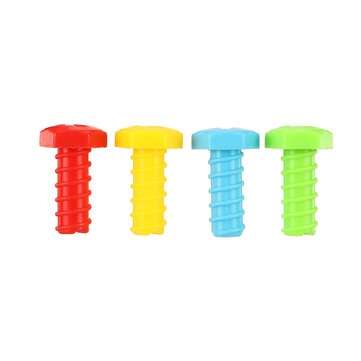 240Pcs DIY Drilling Screw Set Childrens 3D Creative Screw Puzzle Electric Drill Set Kids Early Educa