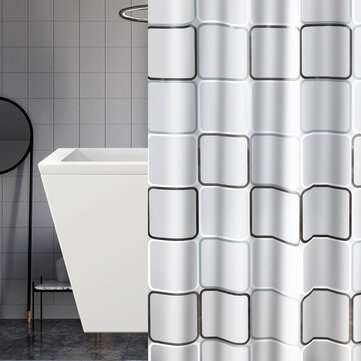 240x200CM Big Cube Shower Curtain Waterproof Mildewproof Easy to Clean Shower Curtain