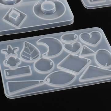 248Pcs DIY Silicone Earring Pendant Mold Resin Epoxy Jewelry Making Mould Tools