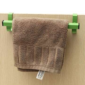 24cm Space Saving Door Drawer Towel Hanger Bathroom Clothes Holder (COLOR.: GREEN)