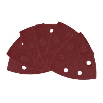 24Pcs Sand Grains Are Uniform Full and Wear-resistant Swing Triangle Six-hole Red Sandpaper for Sand
