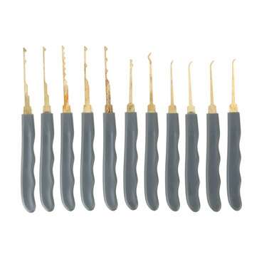 24Pcs Padlock Set PU Hardware Spanner Key Ring Multi-function Lock Repair Tool Single Hook Disassemb
