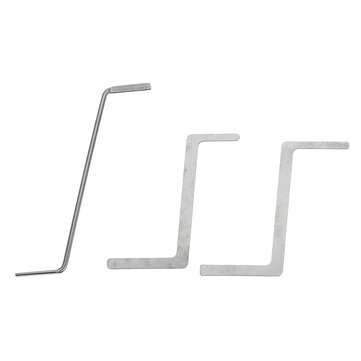 24Pcs Padlock Set PU Hardware Spanner Key Ring Multi-function Lock Repair Tool Single Hook Disassemb