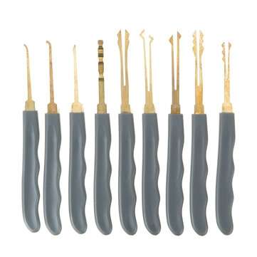 24Pcs Padlock Set PU Hardware Spanner Key Ring Multi-function Lock Repair Tool Single Hook Disassemb