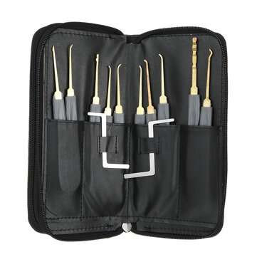 24Pcs Padlock Set PU Hardware Spanner Key Ring Multi-function Lock Repair Tool Single Hook Disassemb