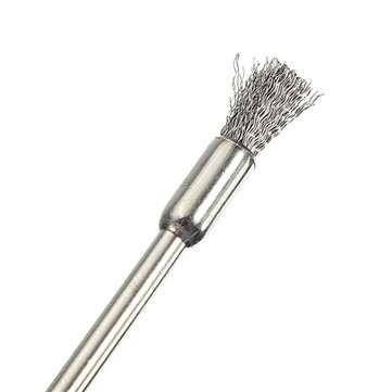 24pcs Wire Steel Brass Brushes Set Polishing Brush Wheels for Dremel Rotary Tool