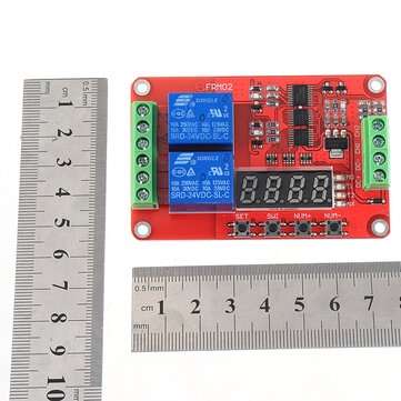 24V 2 Channel Multi-function Relay Module Delay Self-lock CycleTiming Timer Relay