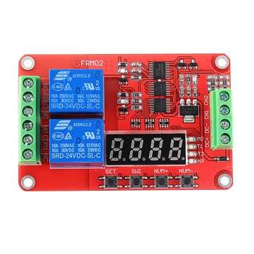 24V 2 Channel Multi-function Relay Module Delay Self-lock CycleTiming Timer Relay