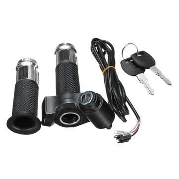 24V 36V 48V 60V Handlebar Grip Throttle LED Digital Meter For E-bike Electric Sc... (COLOR.: SILVER)