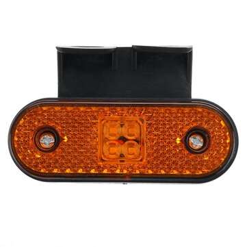 24V 4 LED Truck Side Marker Lights Turn Signals Lamps For Boat Tractor RV