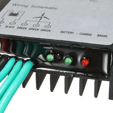 24V 600W Waterproof Wind Turbine Wind Generator Battery Charge Controller Regulator