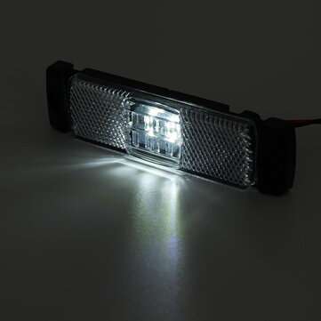 24V Car 4LED Side Maker Light For Truck 8W 6000K Waterproof (COLOR: WHITE)