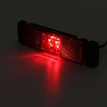 24V Car 4LED Side Maker Light For Truck 8W 6000K Waterproof (COLOR: RED)