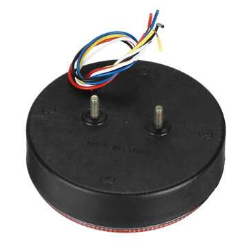24V 7200LM 49LED Round Hamburger Rear Tail Lights Sequential Dynamic Indicator for Truck
