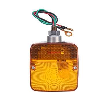 24V Amber Dual Side LED Waterproof Tail Light Forklift Trailer Truck Yacht Car Front Turn Signal Lam