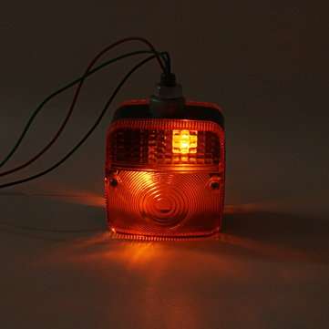 24V Amber Dual Side LED Waterproof Tail Light Forklift Trailer Truck Yacht Car Front Turn Signal Lam