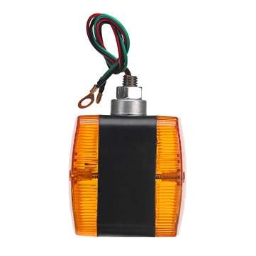 24V Amber Dual Side LED Waterproof Tail Light Forklift Trailer Truck Yacht Car Front Turn Signal Lam