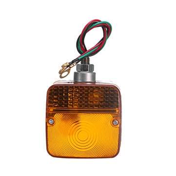 24V Amber Dual Side LED Waterproof Tail Light Forklift Trailer Truck Yacht Car Front Turn Signal Lam