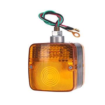 24V Amber Dual Side LED Waterproof Tail Light Forklift Trailer Truck Yacht Car Front Turn Signal Lam