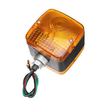 24V Amber Dual Side LED Waterproof Tail Light Forklift Trailer Truck Yacht Car Front Turn Signal Lam
