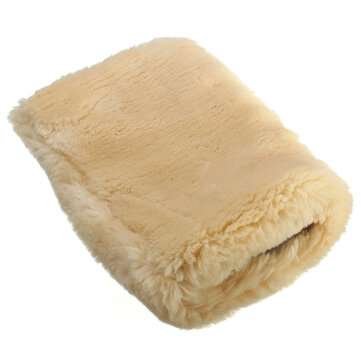 24x16cm Motor Auto Home Clean Washing Glove Buffing Polishing Mitt Lambswool Wool