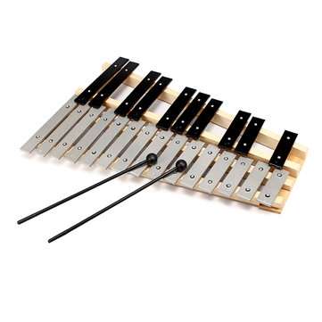 25 Note Glockenspiel Xylophone Educational Musical Instruments Mallet Percussion Orff