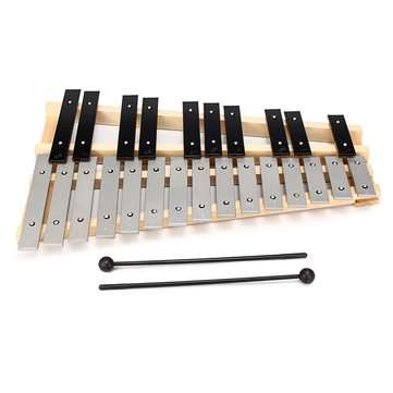 25 Note Glockenspiel Xylophone Educational Musical Instruments Mallet Percussion Orff